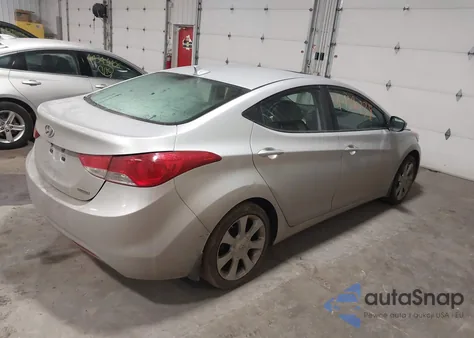 2013 Hyundai Elantra Limited из США, поврежденный, VIN KMHDH4AE9DU838498